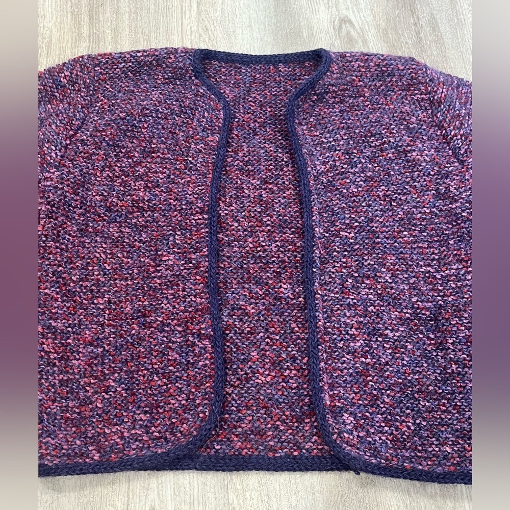 VTG hand knit cardigan sweater Womens XS / S - Picture 2 of 5